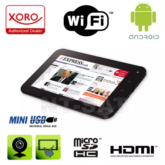 Xoro Pad 714   Tablet PC 17,8 cm 7 Zoll kapazitives Multitouch Display