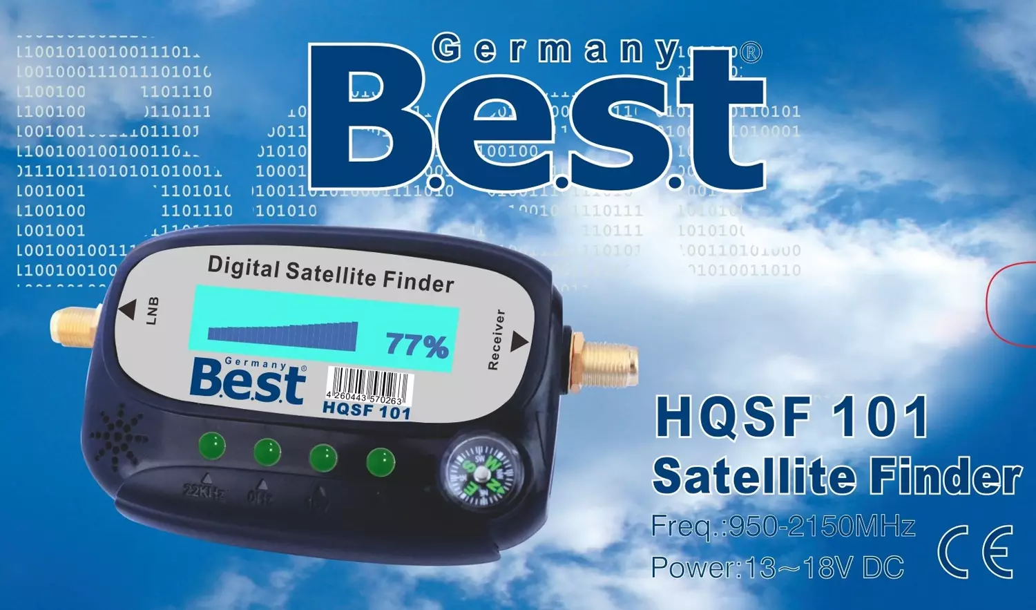 Best Germany Satfinder HQSF 101 Pointeur Satellite
