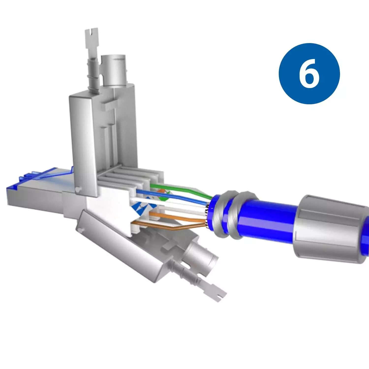 Germany B.e.s.t CAT 8 Netzwerkstecker RJ-45